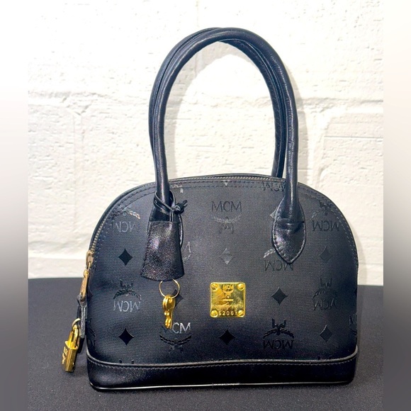 MCM Visetos Mini Black Bag - Picture 1 of 15